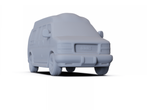 GMC Savana YF7 Upfitter 1997 PRE-SUPPORTED Modello 3D