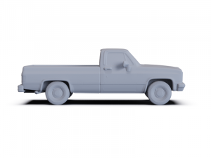 GMC Sierra 1985 PRE-SUPPORTED 3D Model