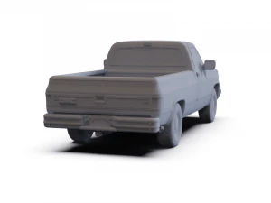 GMC Sierra 1985 PRE-SUPPORTED 3D Model