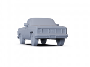 GMC Sierra 1985 PRE-SUPPORTED 3D Model