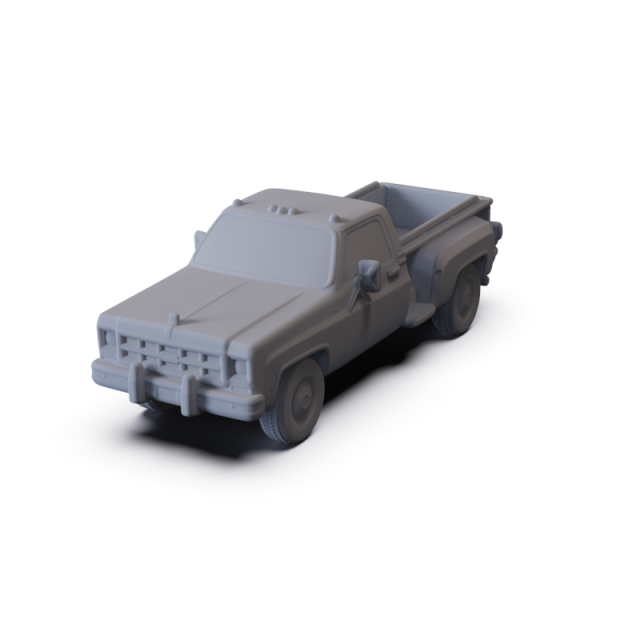 GMC Sierra Grande 454 1979 PRE-SUPPORTED Modelo 3D .c4d .max .obj .3ds .fbx .stl .blend 
