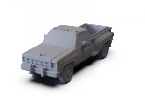 GMC Sierra Grande 454 1979 PR&Eacute;-APOIADO Modelo 3D