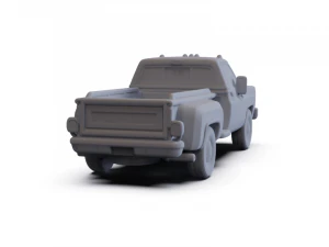 GMC Sierra Grande 454 1979 PRE-SUPPORTED 3D Model