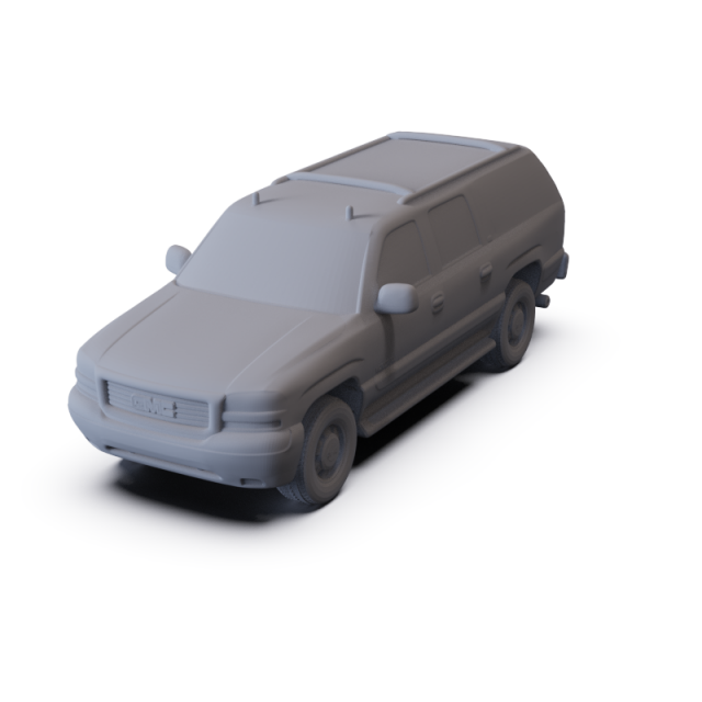 GMC Yukon XL 2000 PRE-SUPPORTED 3D Model .c4d .max .obj .3ds .fbx .stl .blend 