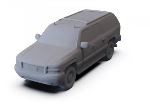 GMC Yukon XL 2000 PRE-SUPPORTED 3D Model