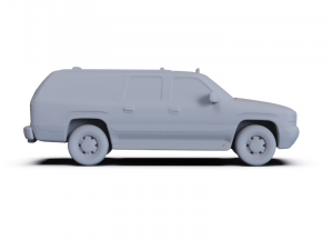 GMC Yukon XL 2000 PRE-SUPPORTED 3D Model