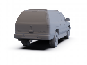GMC Yukon XL 2000 PRE-SUPPORTED 3D Model