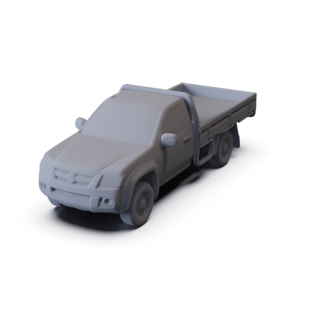 Holden Colorado Alloy Tray LX 2008 PRE-SUPPORTED Model 3D .c4d .max .obj .3ds .fbx .stl .blend 