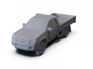 Holden Colorado Alloy Tray LX 2008 PRE-SUPPORTED 3D Модель