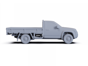 Holden Colorado Alloy Tray LX 2008 PRE-SUPPORTED Model 3D
