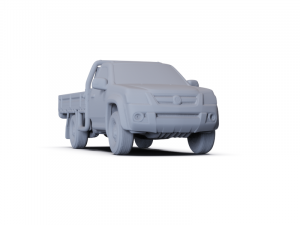 Holden Colorado Alloy Tray LX 2008 PRE-SUPPORTED Model 3D
