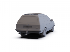 Holden Commodore Wagon 1981 PRE-SUPPORTED Modello 3D