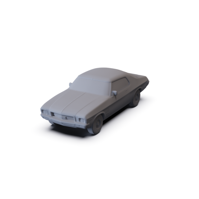Holden Monaro Coupe GTS 350 1971 PRE-SUPPORTED 3D Model .c4d .max .obj .3ds .fbx .stl .blend 