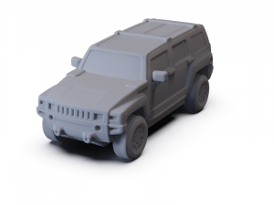 Hummer H3 2010 PRE-SUPPORTED 3D मॉडल