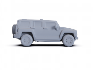 Hummer H3 2010 PRE-SUPPORTED Modèle 3D