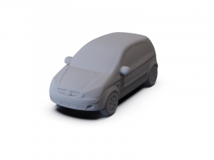 Hyundai Getz 2006 PRE-SUPPORTED 3D Model