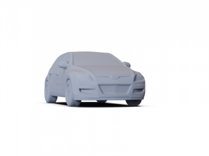 Hyundai I30 2010 PRE-SUPPORTED 3D Model