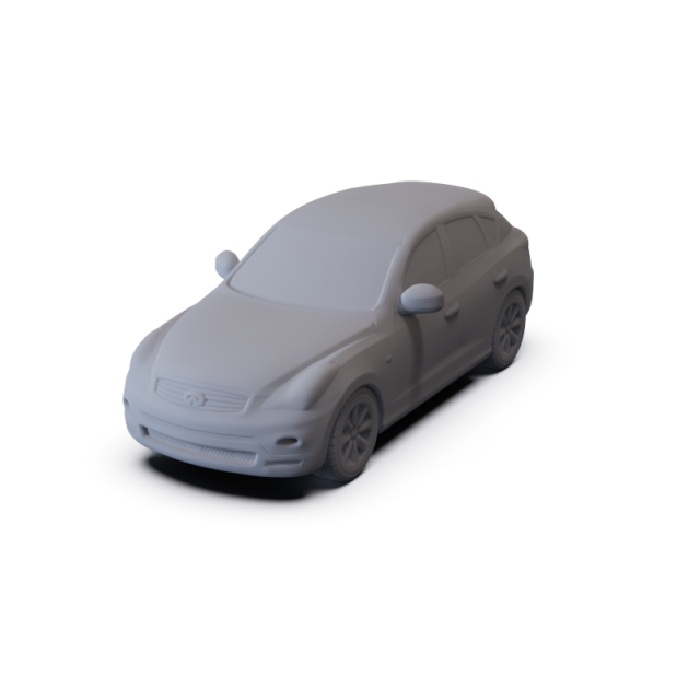 Infiniti EX 2009 PRE-SUPPORTED 3D Model .c4d .max .obj .3ds .fbx .stl .blend 