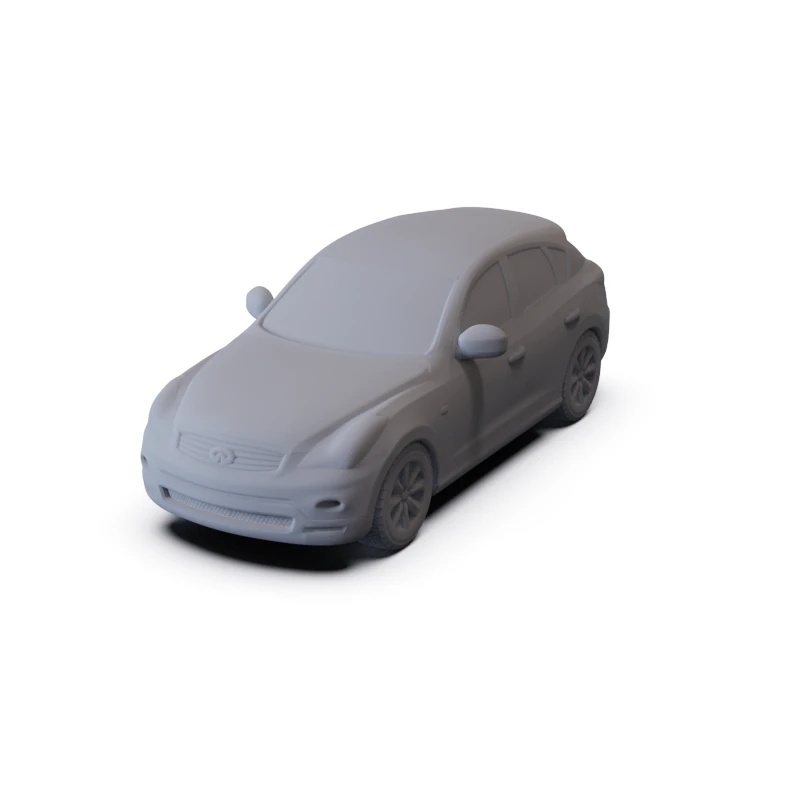 Infiniti EX 2009 PRE-SUPPORTED 3D Model .c4d .max .obj .3ds .fbx .stl .blend