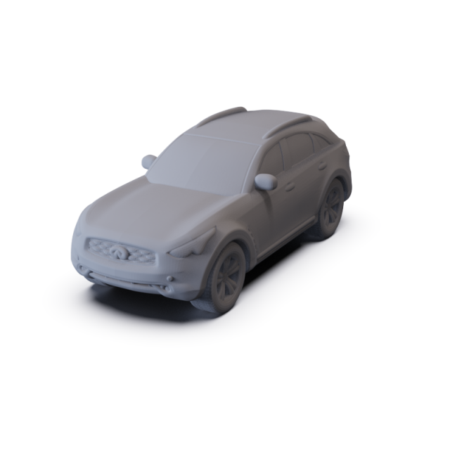 Infiniti FX50 2008 PRE-SUPPORTED Model 3D .c4d .max .obj .3ds .fbx .stl .blend 