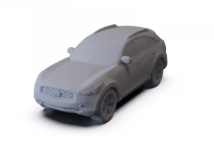 Infiniti FX50 2008 PRE-SUPPORTED 3D Model