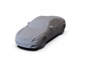 Infiniti G37 Coupe 2009 PRE-SUPPORTED 3D Model