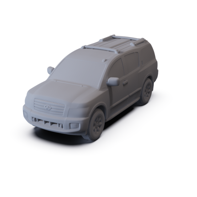 Infiniti QX 2004 PRE-SUPPORTED 3D Model .c4d .max .obj .3ds .fbx .stl .blend 