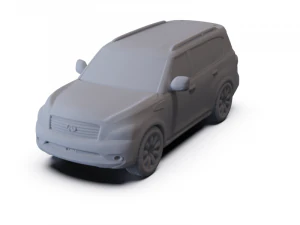 Infiniti QX 2011 PRE-SUPPORTED 3D Model