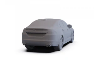 Jaguar XFR 2011 PRE-SUPPORTED 3D Model