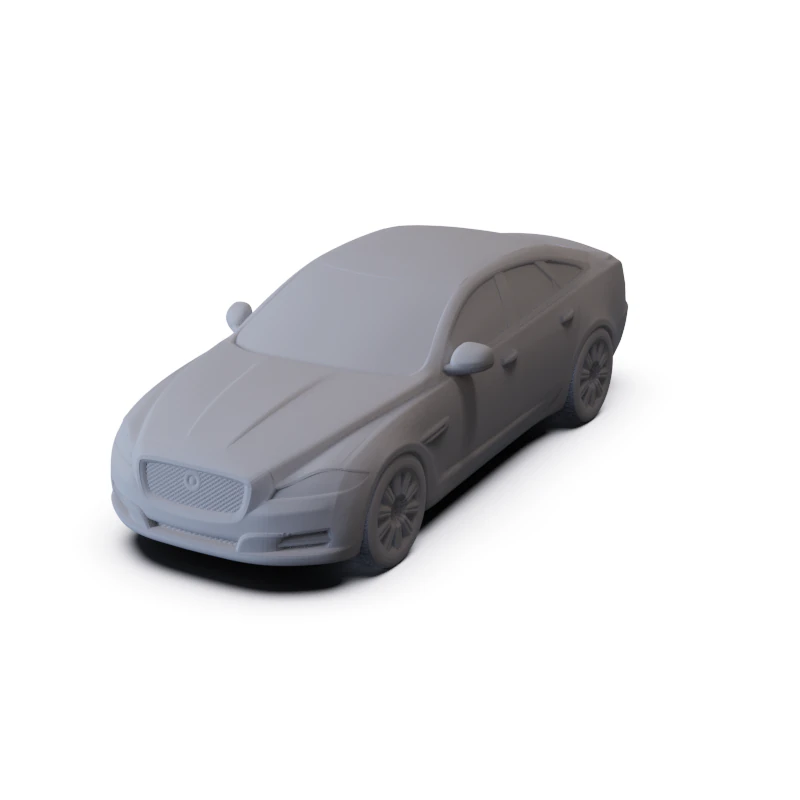 Jaguar XJ 2010 PRE-SUPPORTED 3D Model .c4d .max .obj .3ds .fbx .stl .blend 