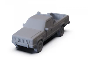 Jeep Comanche 1984 PRA-DUKUNGAN Model 3D