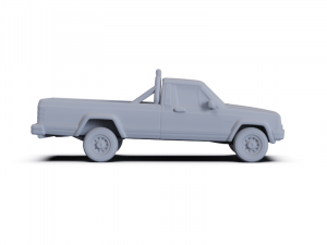 Jeep Comanche 1984 PRE-SUPPORTED 3D Модель