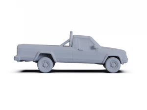 Jeep Comanche 1984 PRE-SUPPORTED 3D Model