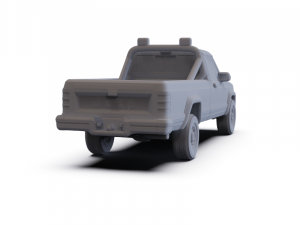 Jeep Comanche 1984 PRE-SUPPORTED 3D Модель