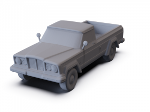 Jeep Gladiator 1962 PRE-SUPPORTED 3D Model