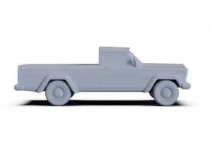 Jeep Gladiator 1962 PRE-SUPPORTED 3D Modell