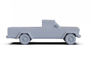 Jeep Gladiator 1962 PRE-SUPPORTED 3D Model