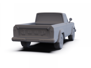 Jeep Gladiator 1962 PRE-SUPPORTED 3D Modell