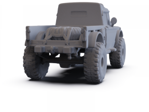 Jeep Kaiser M715 Olive Drab Ogre 1967 PRE-SUPPORTED Modèle 3D