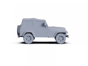 Jeep Wrangler 1987 PRE-SUPPORTED Model 3D