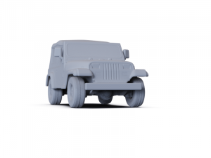 Jeep Wrangler 1987 PRE-SUPPORTED Model 3D