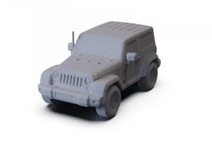 Jeep Wrangler Rubicon 2010 WSTĘPNIE WSPIERANY Model 3D