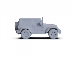 Jeep Wrangler Rubicon 2010 PRE-SUPPORTED Modèle 3D
