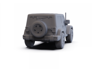Jeep Wrangler Rubicon 2010 PRE-SUPPORTED Modèle 3D