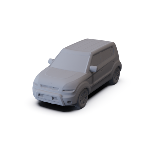 Kia Soul 2011 PRE-SUPPORTED 3D-Modell .c4d .max .obj .3ds .fbx .stl .blend 