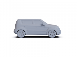 Kia Soul 2011 PRE-SUPPORTED 3D-Modell