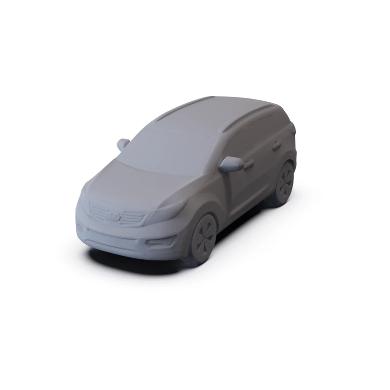 Kia Sportage 2011 PRE-SUPPORTED 3D Model .c4d .max .obj .3ds .fbx .stl .blend 