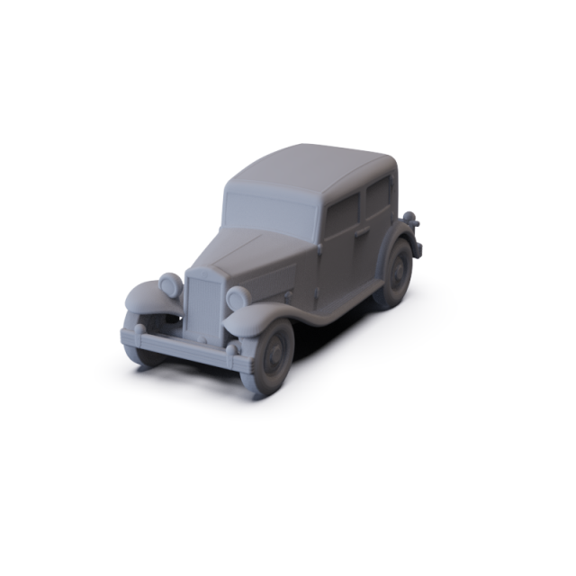 Lancia Augusta 1933 PRE-SUPPORTED 3D Model .c4d .max .obj .3ds .fbx .stl .blend 