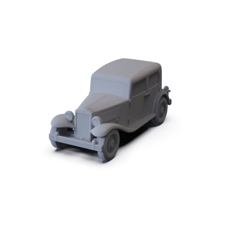 Lancia Augusta 1933 PRE-SUPPORTED 3D Model .c4d .max .obj .3ds .fbx .stl .blend