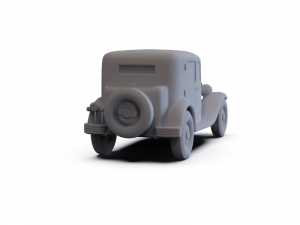 Lancia Augusta 1933 PRE-SUPPORTED 3D Model